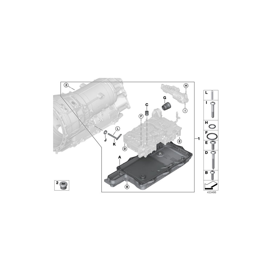 Genuine BMW 24508632190 G30 F15 G01 Repair Kit Selector Rod (Inc. 330e, 740LeX & 530e) | ML Performance US Car Parts
