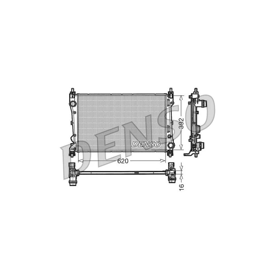 DENSO DRM09113 Engine Radiator for Fiat Doblo