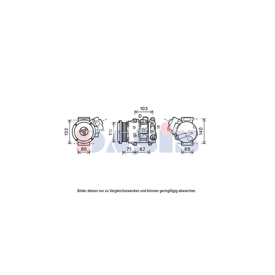 AKS Dasis 852681N Compressor, Air Conditioning