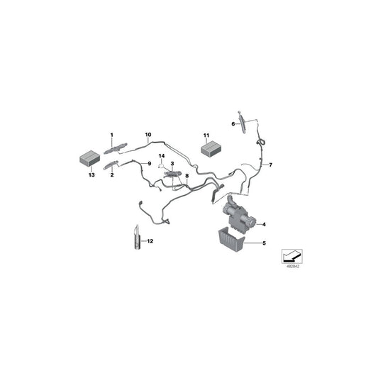 Genuine BMW 54377344460 F33 F83 Hydraulic Hose Right (Inc. 430iX, 435iX & 420d) | ML Performance US Car Parts