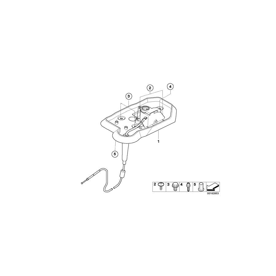 Genuine BMW 24507589211 E60 E61 Emergency Release (Inc. 528xi & 535xi) | ML Performance US Car Parts