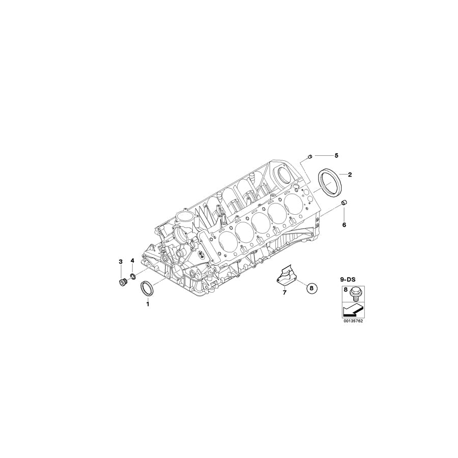 Genuine BMW 11417835890 E64 E61 E60 Heat Resistant Plate ZYL. 6-10 (Inc. M5 & M6) | ML Performance US Car Parts