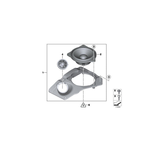 Genuine BMW 65139151969 F02 F01 F04 Hifi Loudspeaker Carrier, Left HIFI-SYSTEM (Inc. 750LdX, ALPINA B7X & 750i) | ML Performance US Car Parts