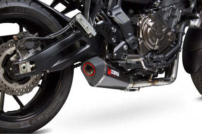 Scorpion RYA108SYSCEO Yamaha Serket Taper Full System - Carbon Fibre Sleeve (MT-07 Tracer / MT-07 Tracer GT) | ML Performance US US