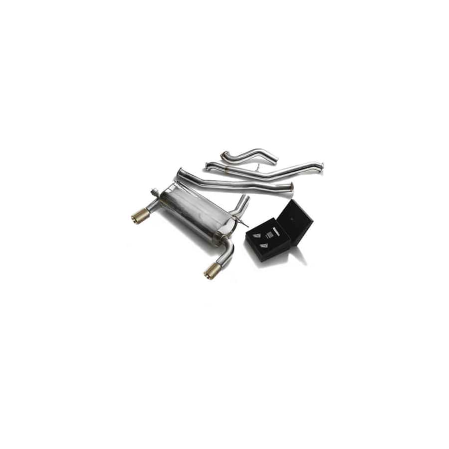 Armytrix BN20B20-BDD+BMF32-DS11G Valvetronic Exhaust System BMW 320i | 328i | 420i | 428i F3X 2011-2014 with Dual Gold 3.5"