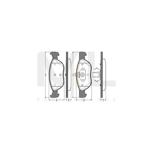 Bosch 0986Tb2281 Brake Pad Set Excl. Wear Warning Contact, With Accessories  | ML Performance Car Parts