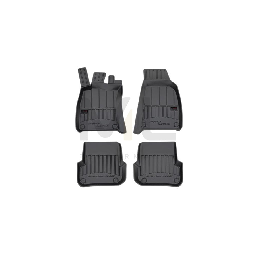 FROGUM 3D407633 Floor mat set for AUDI A6 C6 Saloon (4F2) Elastomer, Front and Rear, Quantity: 4, Black