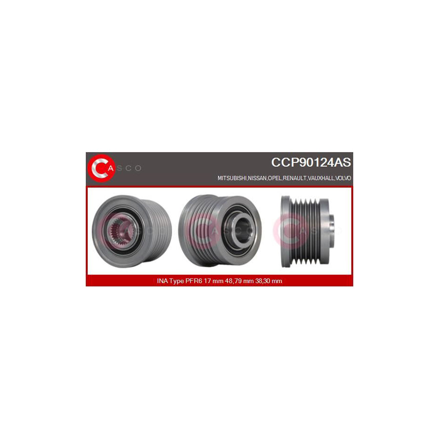 Casco Ccp90124As Pulley, Alternator