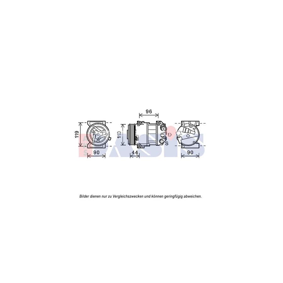 AKS Dasis 852684N Compressor, Air Conditioning
