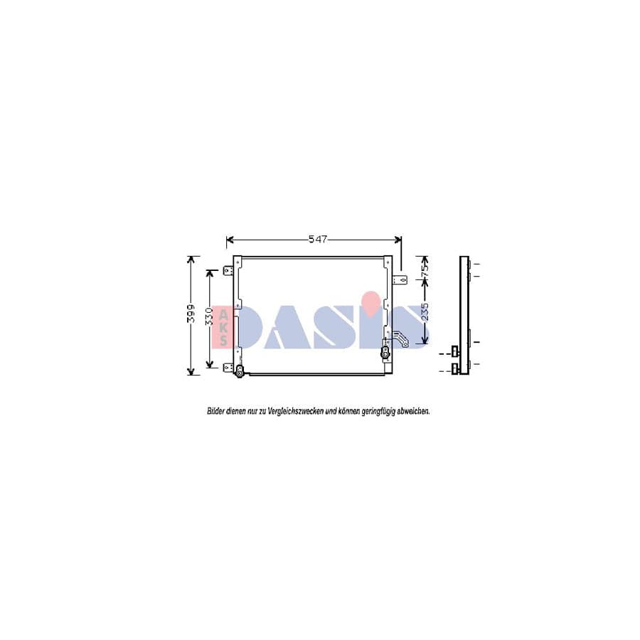 AKS Dasis 302140N Air Conditioning Condenser for Lancia Kappa