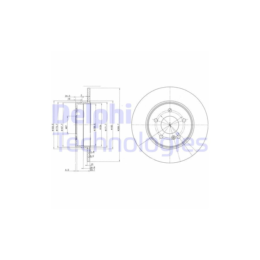 Delphi Bg3239C Brake Disc
