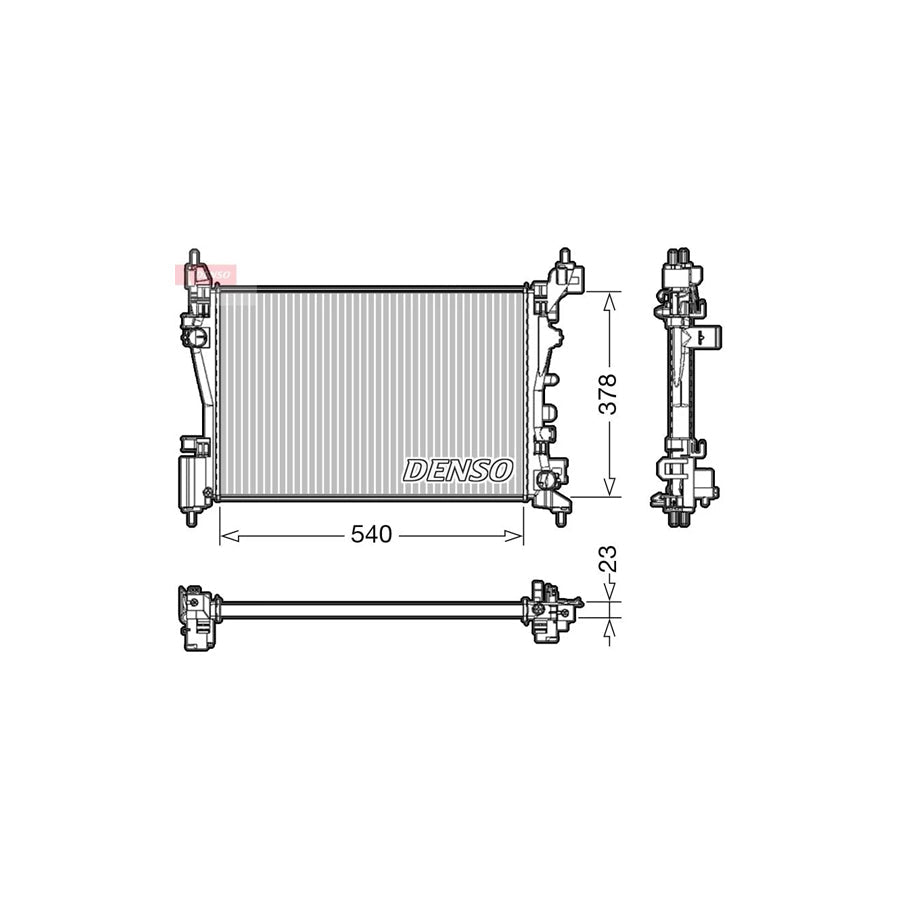 DENSO DRM20046 Engine Radiator
