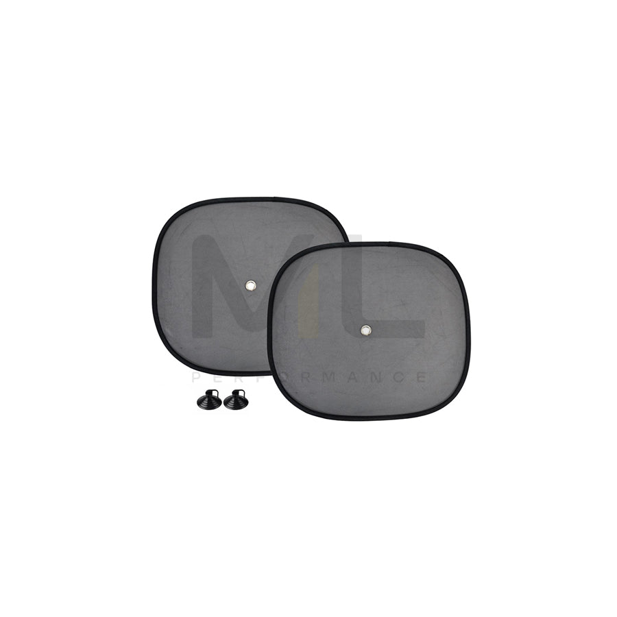 AMiO 01537 Car sun shade Black, Nylon, Quantity: 2
