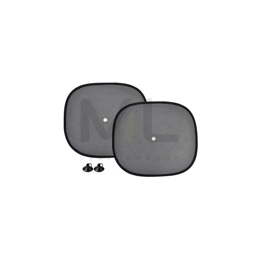 AMiO 01537 Car sun shade Black, Nylon, Quantity: 2