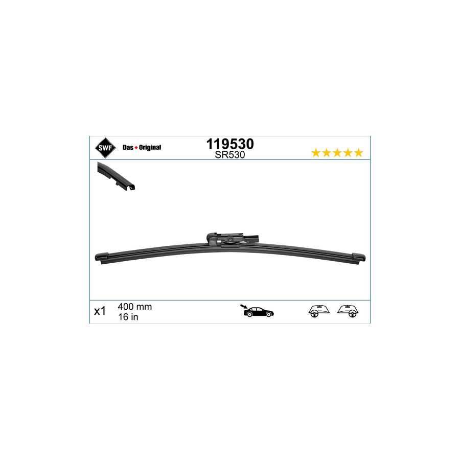 Swf Visioflex Rear 119530 Wiper Blade | ML Performance US Car Parts