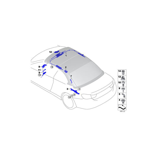 Genuine BMW 54377290348 F33 F83 Base Plate Right (Inc. 435iX, 428i & 425d) | ML Performance US Car Parts