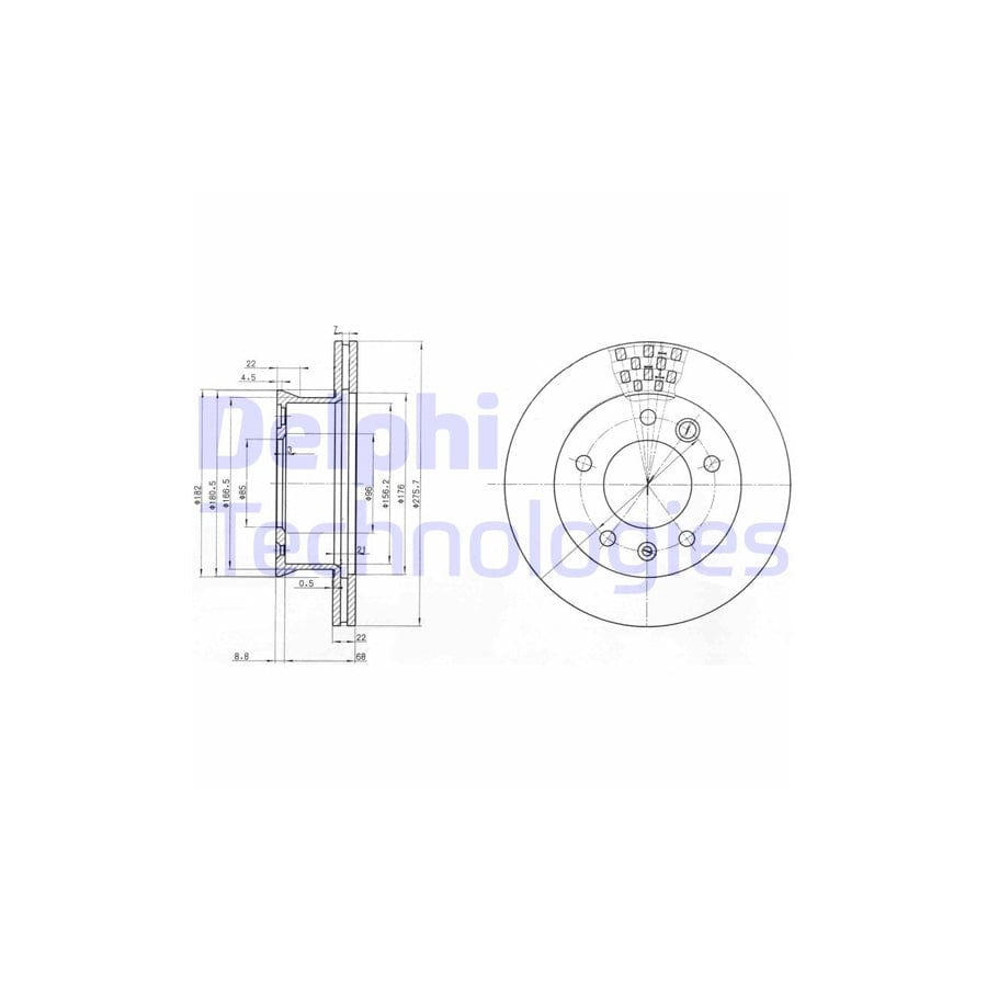 Delphi Bg3236 Brake Disc