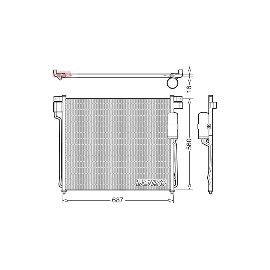 DENSO DCN46037 Air Conditioning Condenser