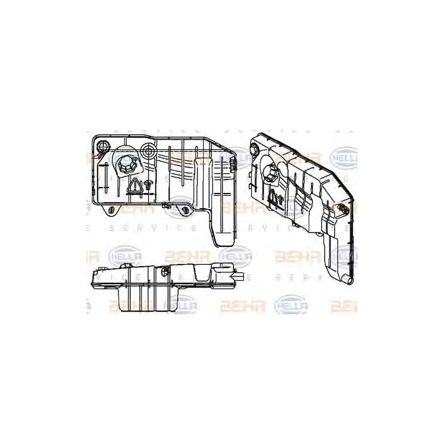 Hella 8MA 376 737-001 Coolant Expansion Tank