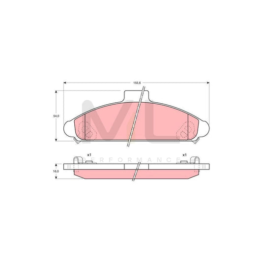 TRW Gdb1136 Brake Pad Set For Hyundai S-Coupé (Slc) With Acoustic Wear Warning | ML Performance Car Parts