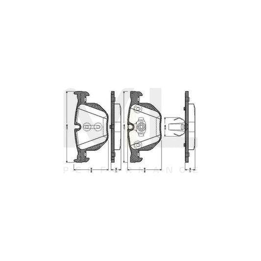 Bosch 0986Tb3034 Brake Pad Set For Bmw X5 (F15, F85) Excl. Wear Warning Contact, With Accessories  | ML Performance Car Parts