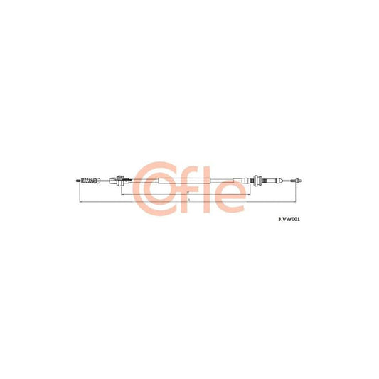 COFLE 3.VK001 Throttle Cable