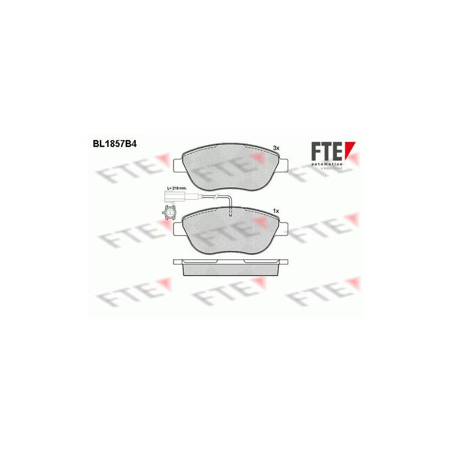 FTE 9010433 Brake Pad Set