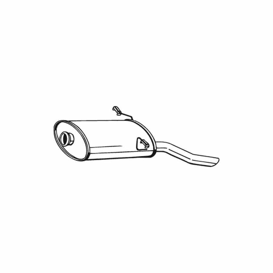 Bosal 190-041 Rear Silencer for Peugeot 405