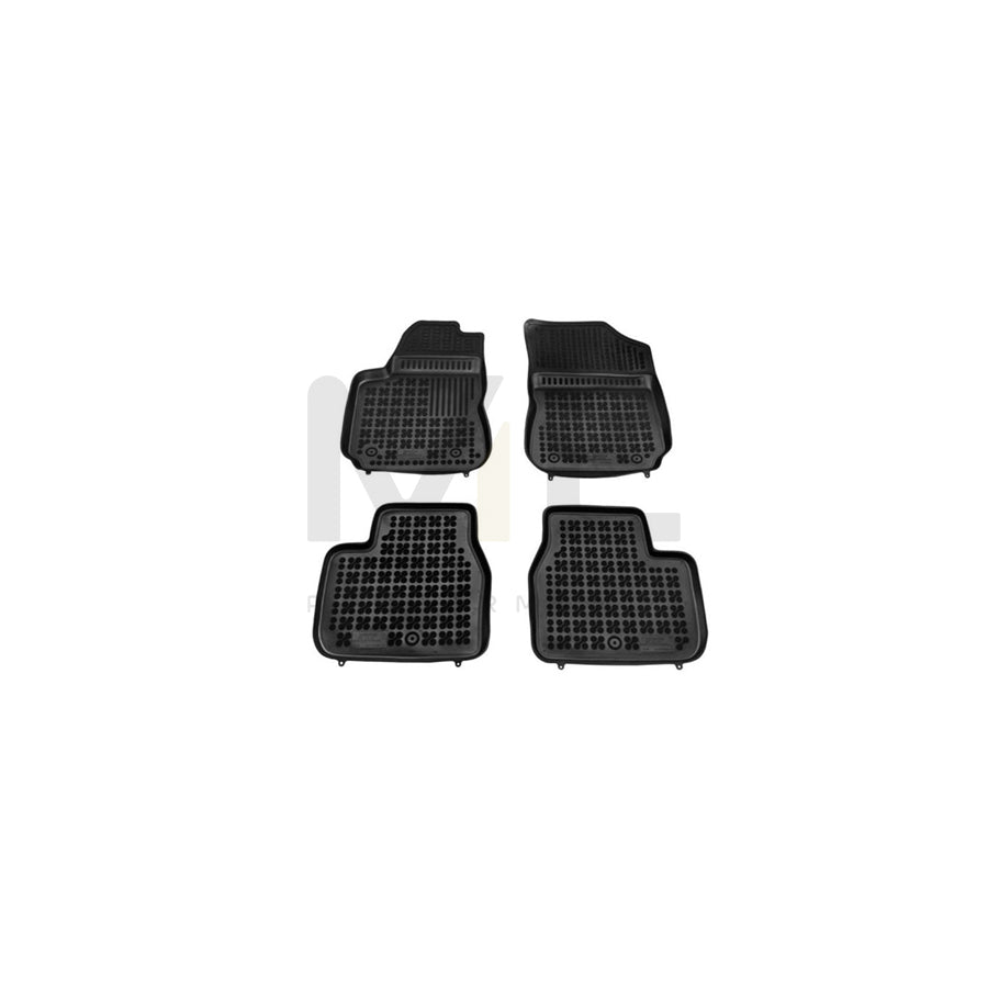 REZAW PLAST Tailored 201228 Floor mat set for CITROﾃ起 C4 II Cactus Elastomer, Front and Rear, Quantity: 4, Black