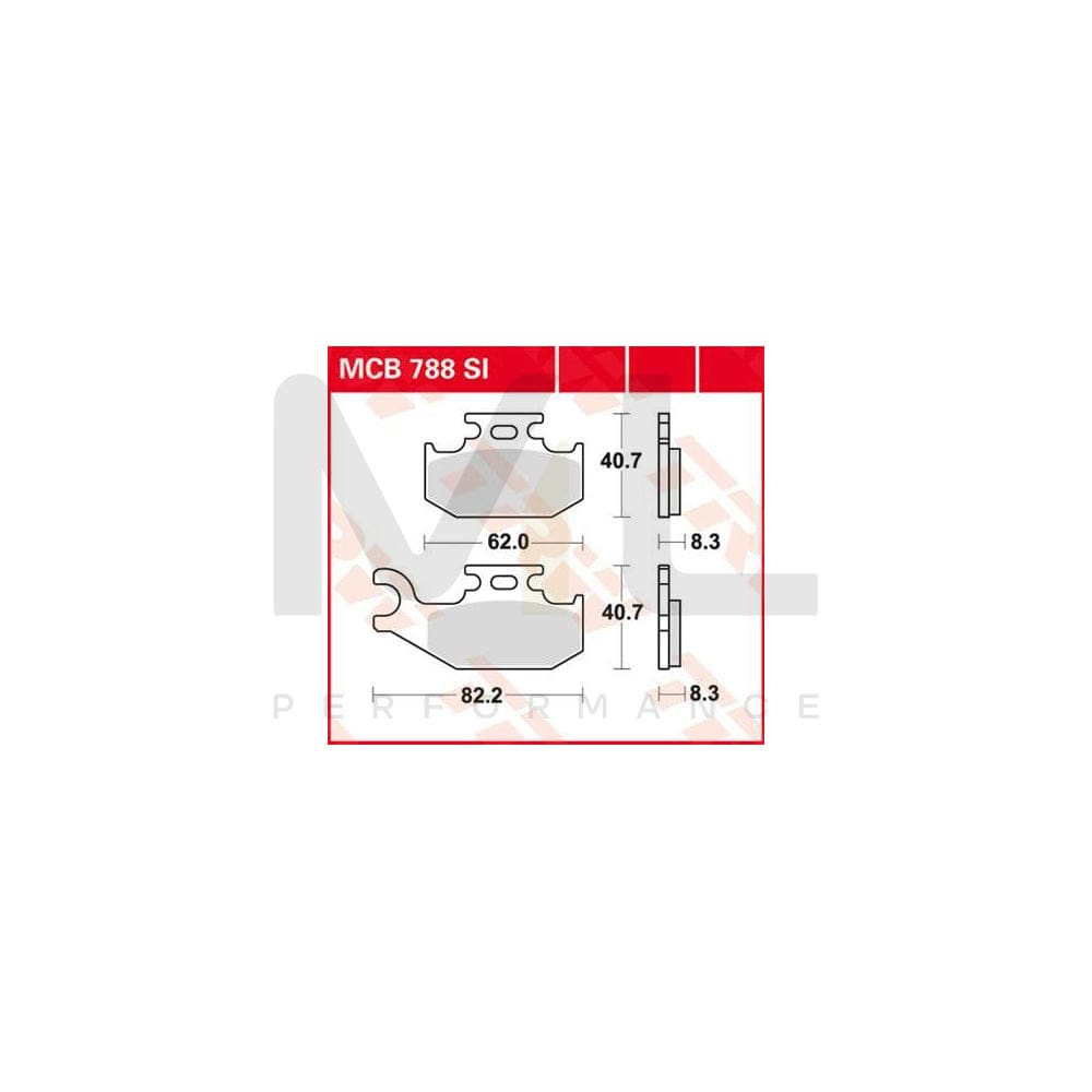 TRW Sinter Offroad Mcb788Si Brake Pad Set | ML Performance Car Parts