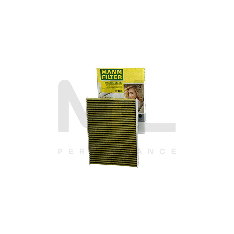 MANN-FILTER FP 2862 Pollen filter Activated Carbon Filter, Activated Carbon Filter with polyphenol, Particulate filter (PM 2.5), with antibacterial action, with fungicidal effect, FreciousPlus