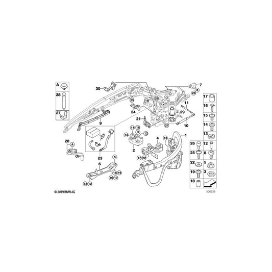 Genuine BMW 54377203116 E93 Rear Mechanism, Right (Inc. M3, 323i & 325i) | ML Performance US Car Parts