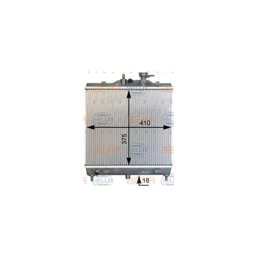 Hella 8MK 376 762-411 Engine Radiator