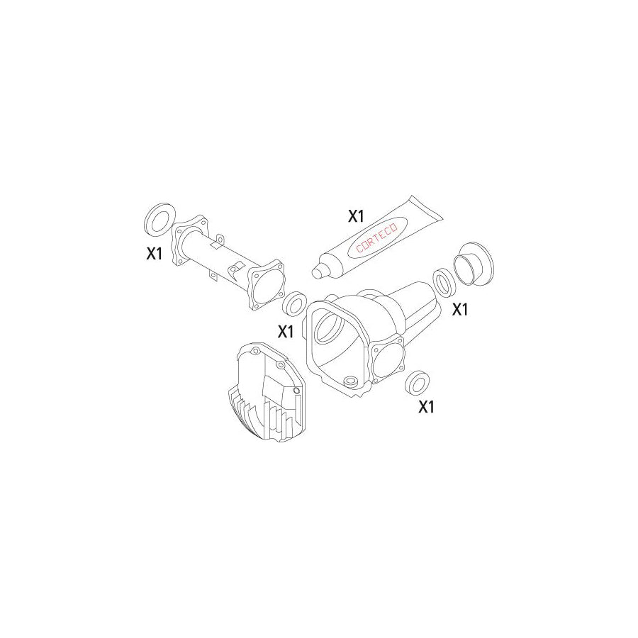 Corteco 19536138 Gasket Set, Differential