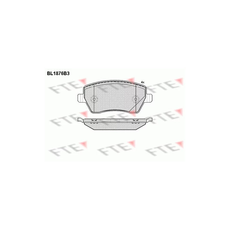 FTE Bl1876B3 Brake Pad Set