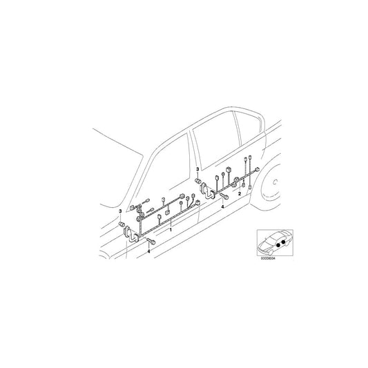 Genuine BMW 61126966558 E60 E61 Wiring Co-Drivers Side (Inc. 530xd, 550i & 525i) | ML Performance US