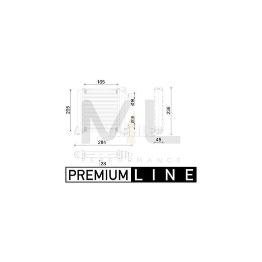 MAHLE ORIGINAL CR 2596 000P Engine radiator Brazed cooling fins, Aluminium, Aluminium | ML Performance Car Parts