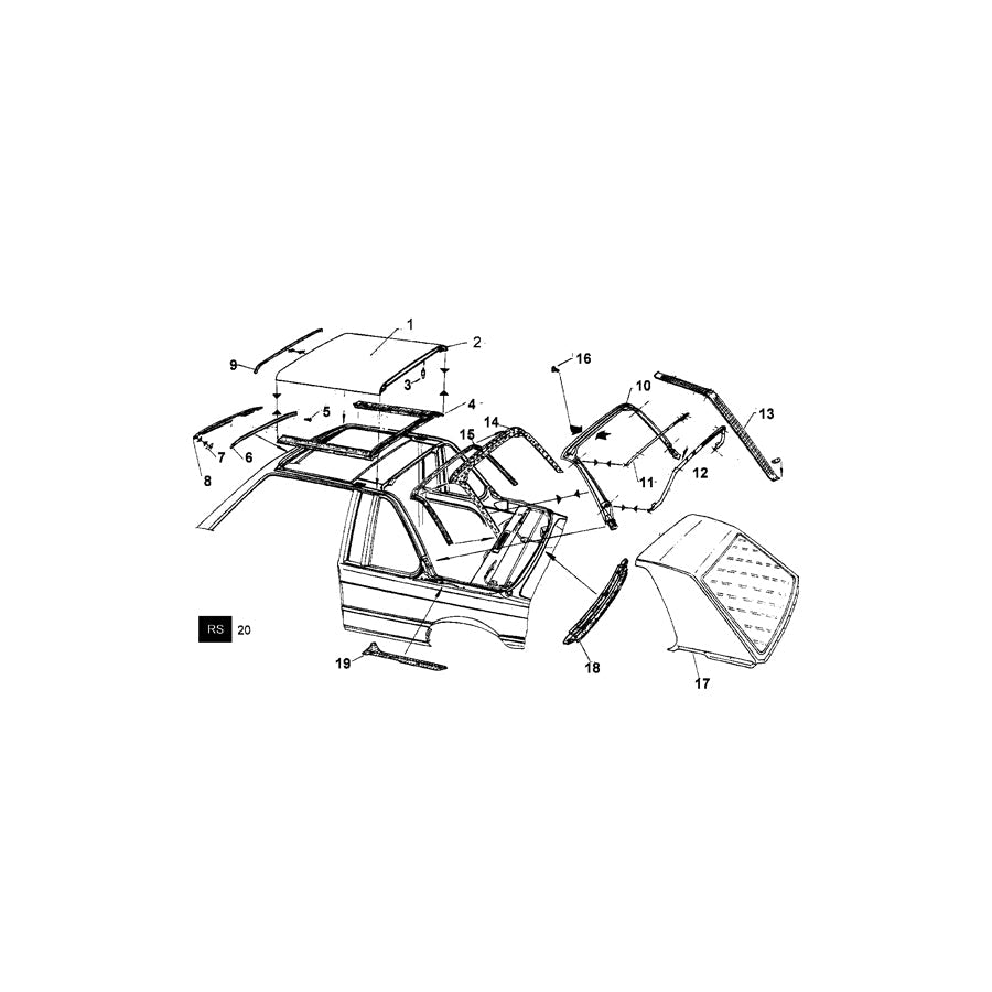Genuine BMW 51710006308 E21 Sealing (Inc. 318, 316 & 315) | ML Performance US Car Parts