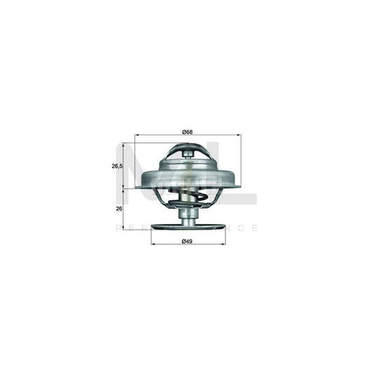 MAHLE ORIGINAL TX 76 88D Engine thermostat Opening Temperature: 88��C, with seal | ML Performance Car Parts