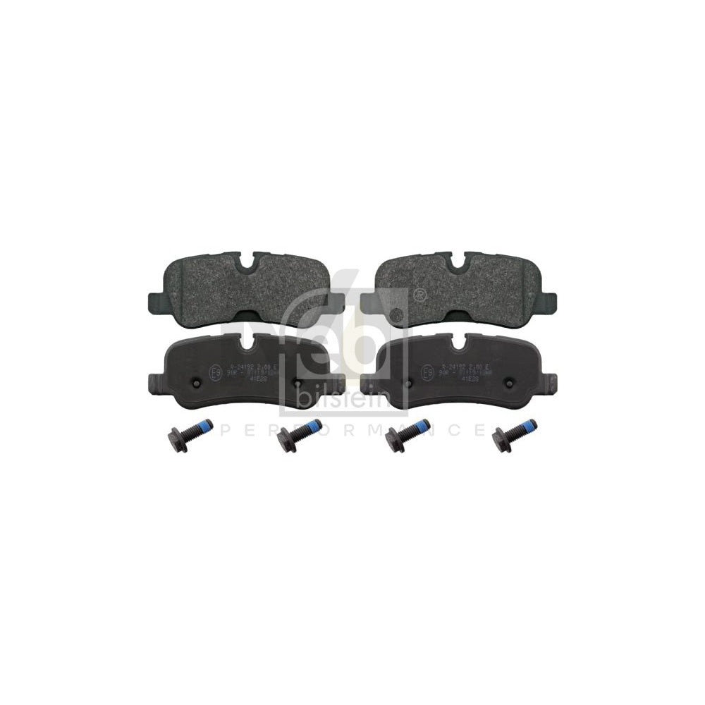 Febi Bilstein 116118 Brake Pad Set Rear Axle, Prepared For Wear Indicator, With Bolts/Screws