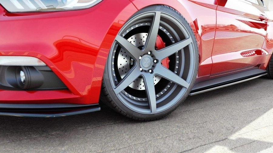 Maxton Design FO-MU-6-SD1T Side Skirts Diffusers Ford Mustang MK6 | ML Performance UK Car Parts