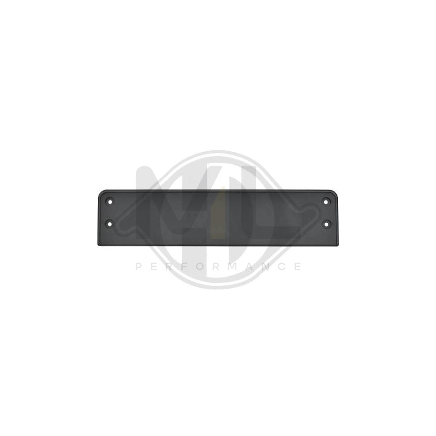 DIEDERICHS 2249154 Number plate holder for VW PASSAT Front, Black, frameless