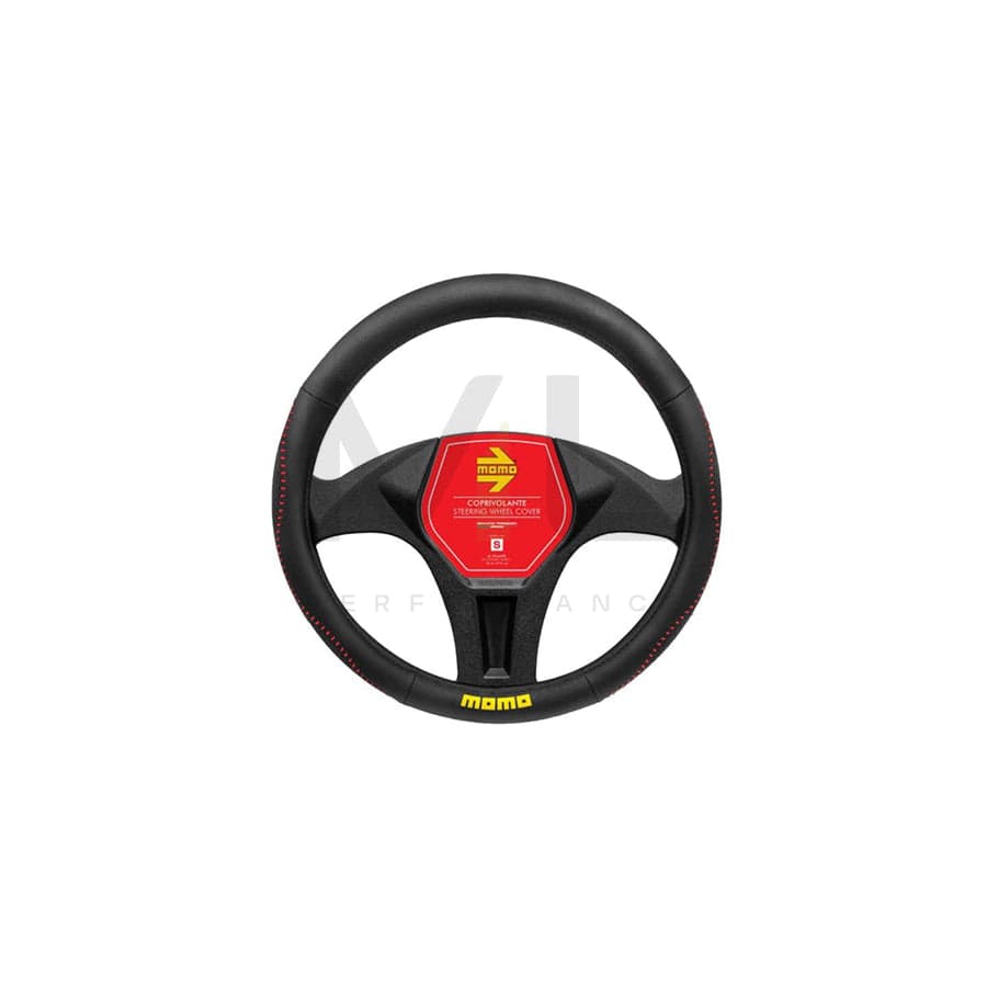 Momo STREET SWC018BR Steering wheel cover Black/Red, Ø: 38-39cm, PVC