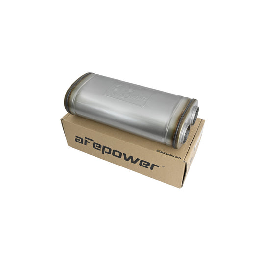  aFe 49M00033 2-1/2 IN ID Offset/Dual x 18 IN L x 8 IN W x 5 IN H - Oval Body Muffler  | ML Performance US Car Parts
