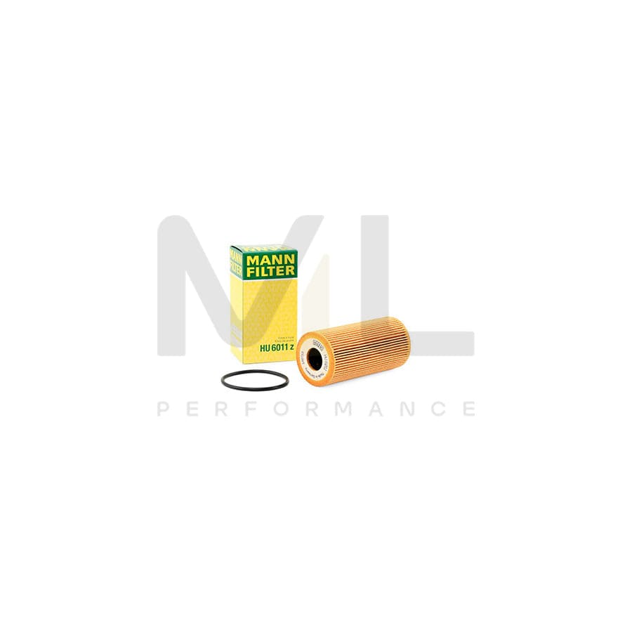 MANN-FILTER HU 6011 z Oil Filter with seal, Filter Insert