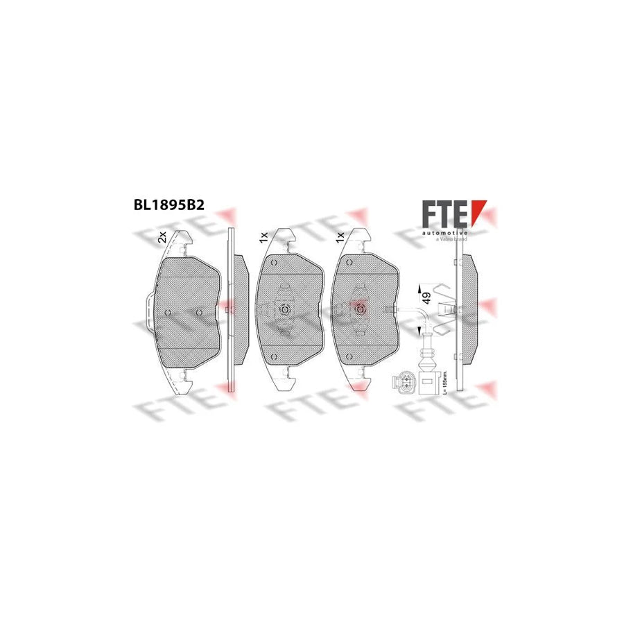 FTE Bl1895B2 Brake Pad Set