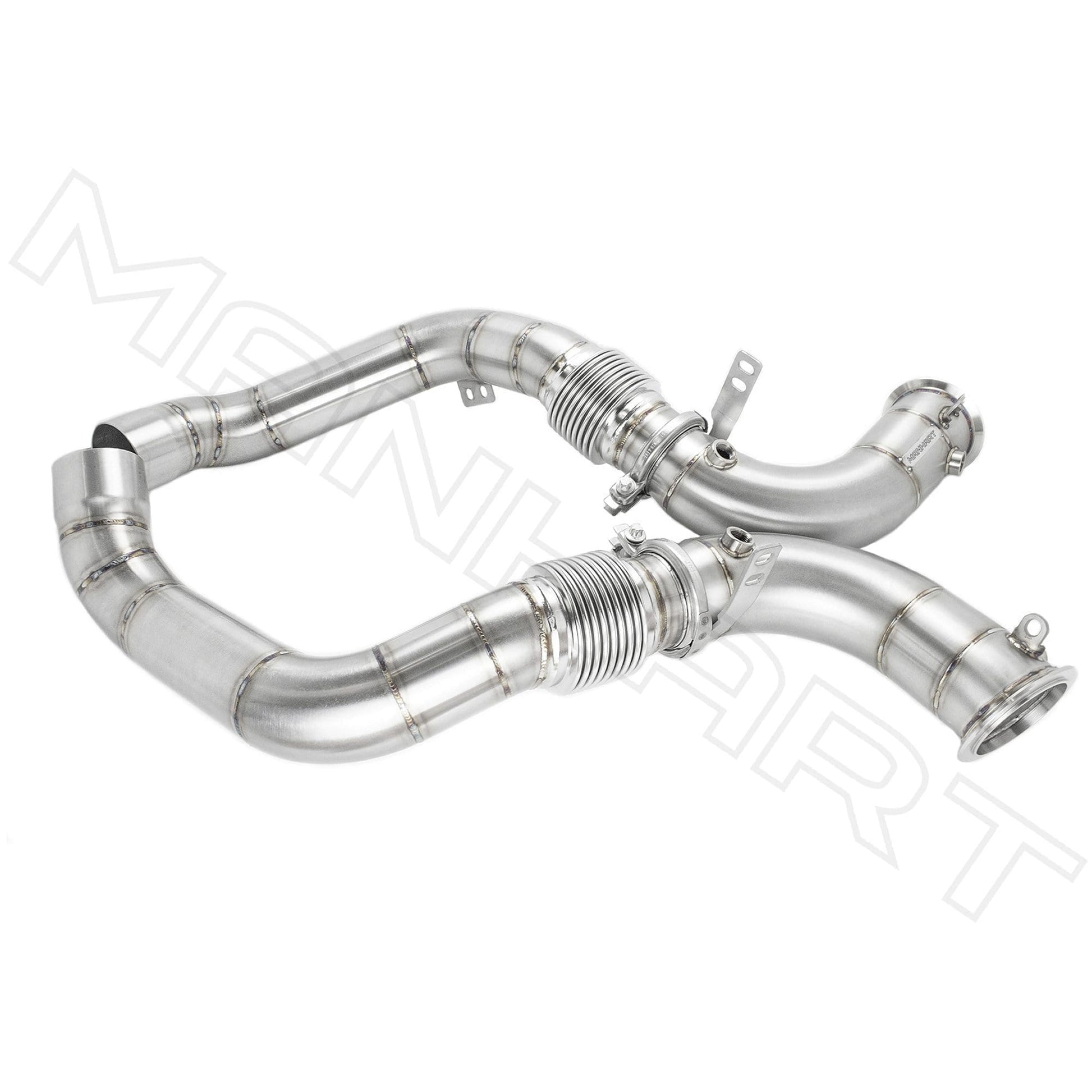 MANHART MH5F9011101_M8 DOWNPIPES RACE FOR BMW F9X M8 (COMPETITION) CAT-REPLACEMENT (PART 2 OF 2)
