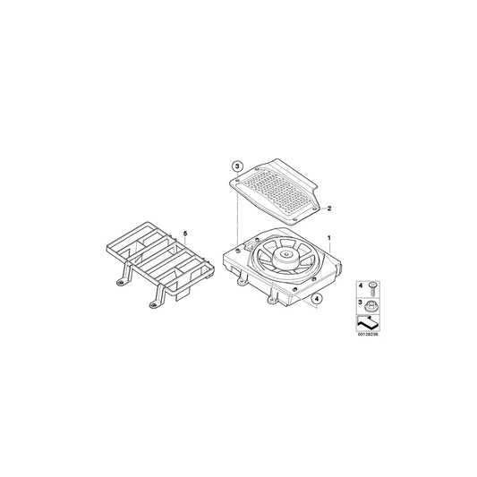 Genuine BMW 65136990108 E83 Central Woofer Trim (Inc. X3) | ML Performance US Car Parts