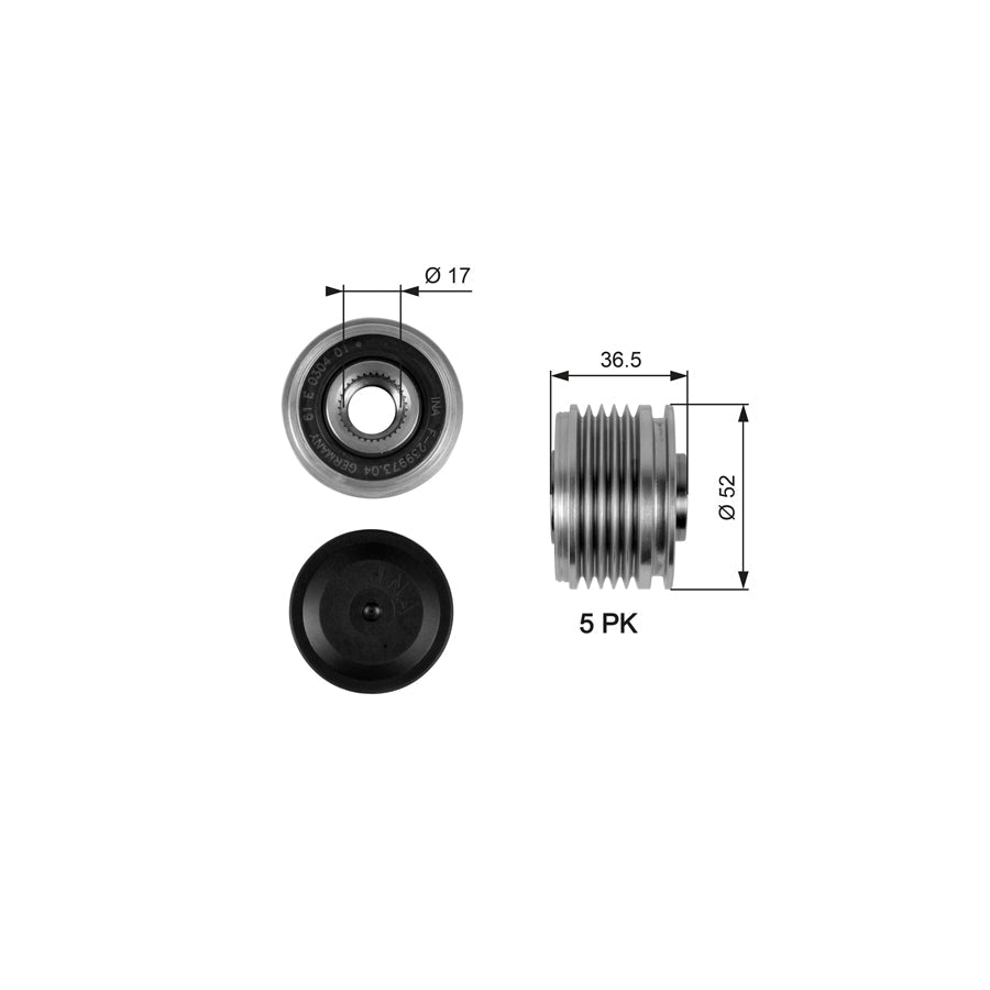 Gates OAP7064 Alternator Freewheel Clutch