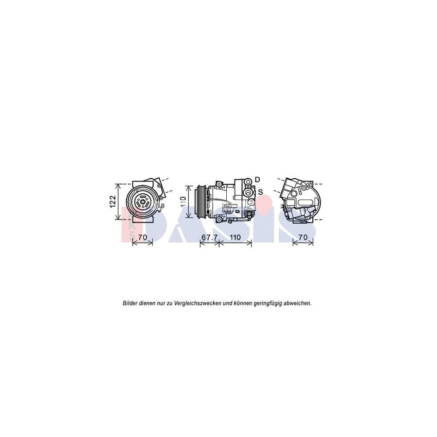 AKS Dasis 852691N Compressor, Air Conditioning